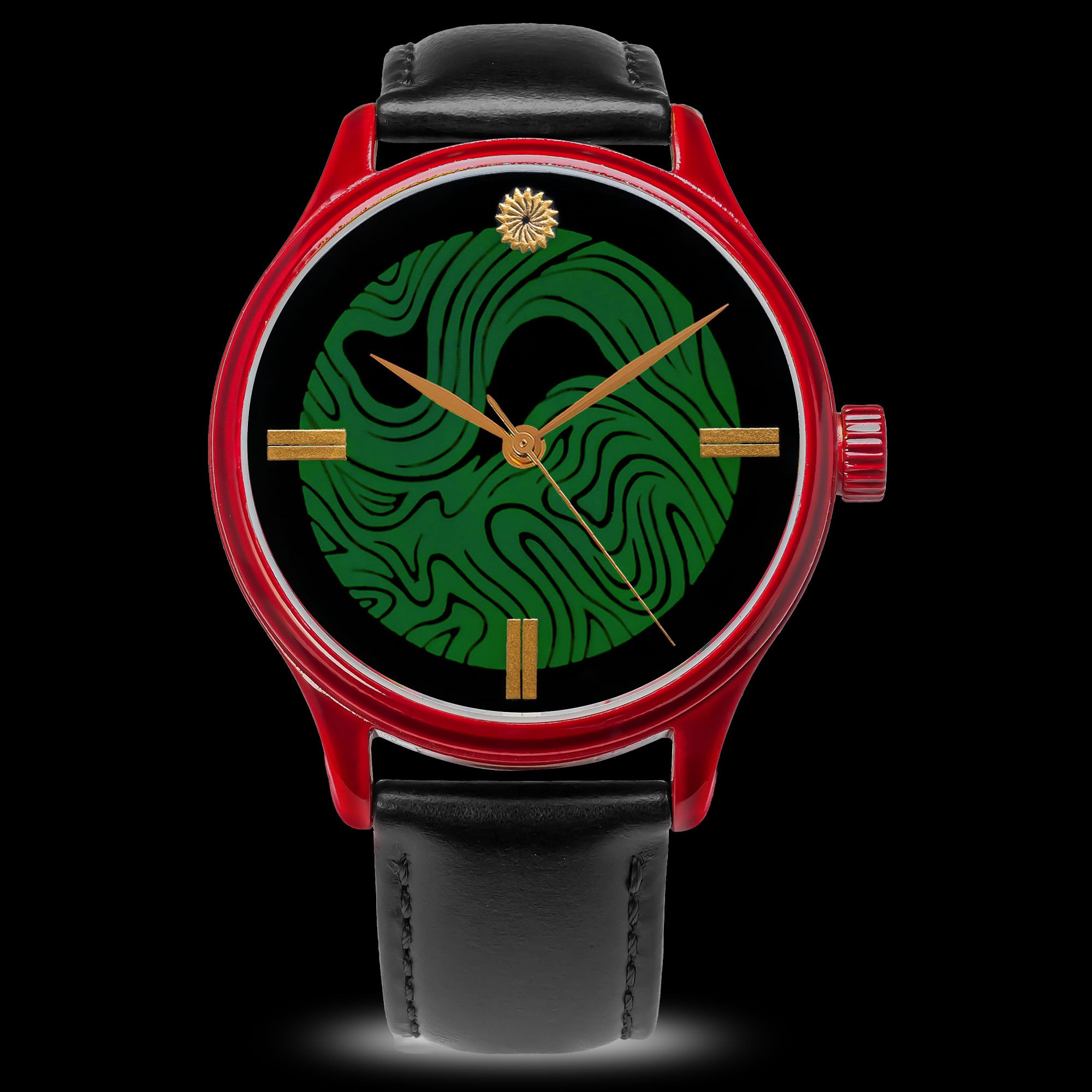 Japanese urushi lacquer watch dial by Wajima artisans, paired with the world's first urushi-lacquered stainless steel 316L case — Wancher Dream Watch