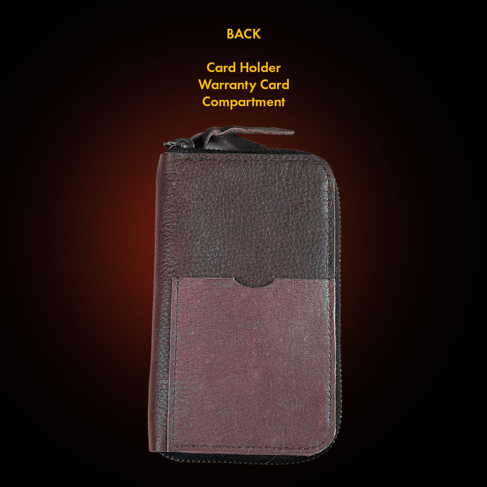 Series 003 Hand Crafted Deer Leather - Watch Travel Pouch (2 Large Slot)