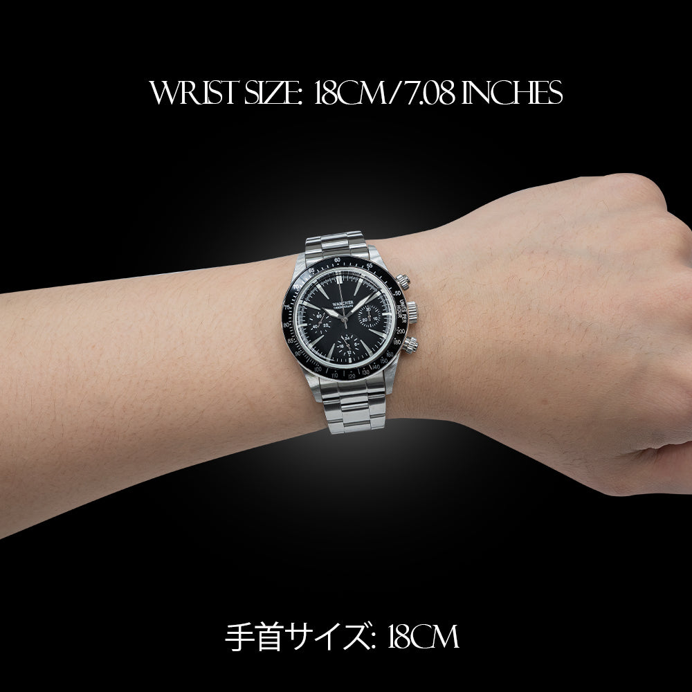 Wancher Chronograph Wrist Size Wrist Check Wrist Measurement