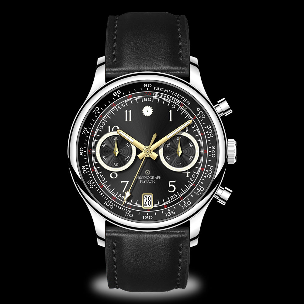 Tenji Chronograph – 38mm Seiko VK64 Mecha-Quartz | Wancher Watch