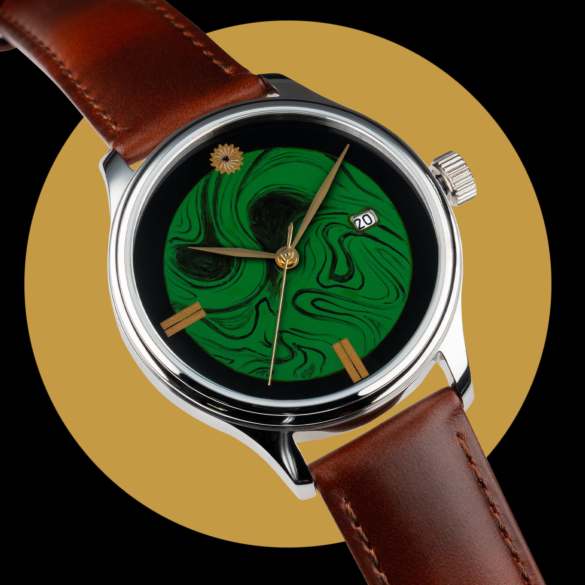 Wancher Dream Watch Kawari Nuri Green Automatic Watch 