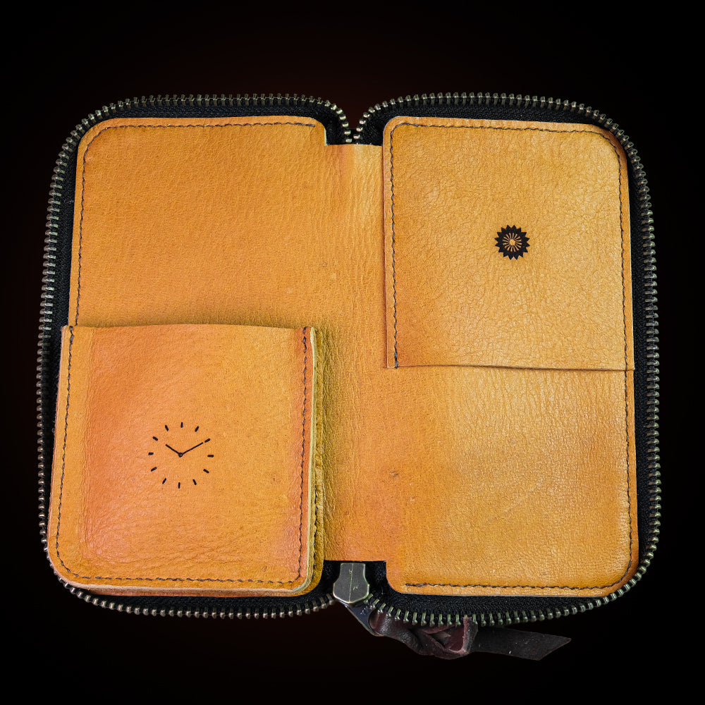 Series 003 Hand Crafted Deer Leather - Watch Travel Pouch (2 Large Slot)