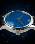 Dream Watch urushi Lacquer Watch Blue Dress Watch 