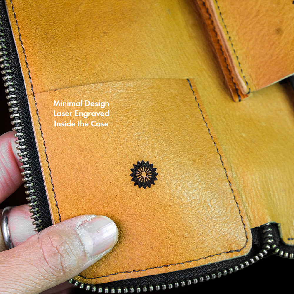 Series 003 Hand Crafted Deer Leather - Watch Travel Pouch (2 Large Slot)
