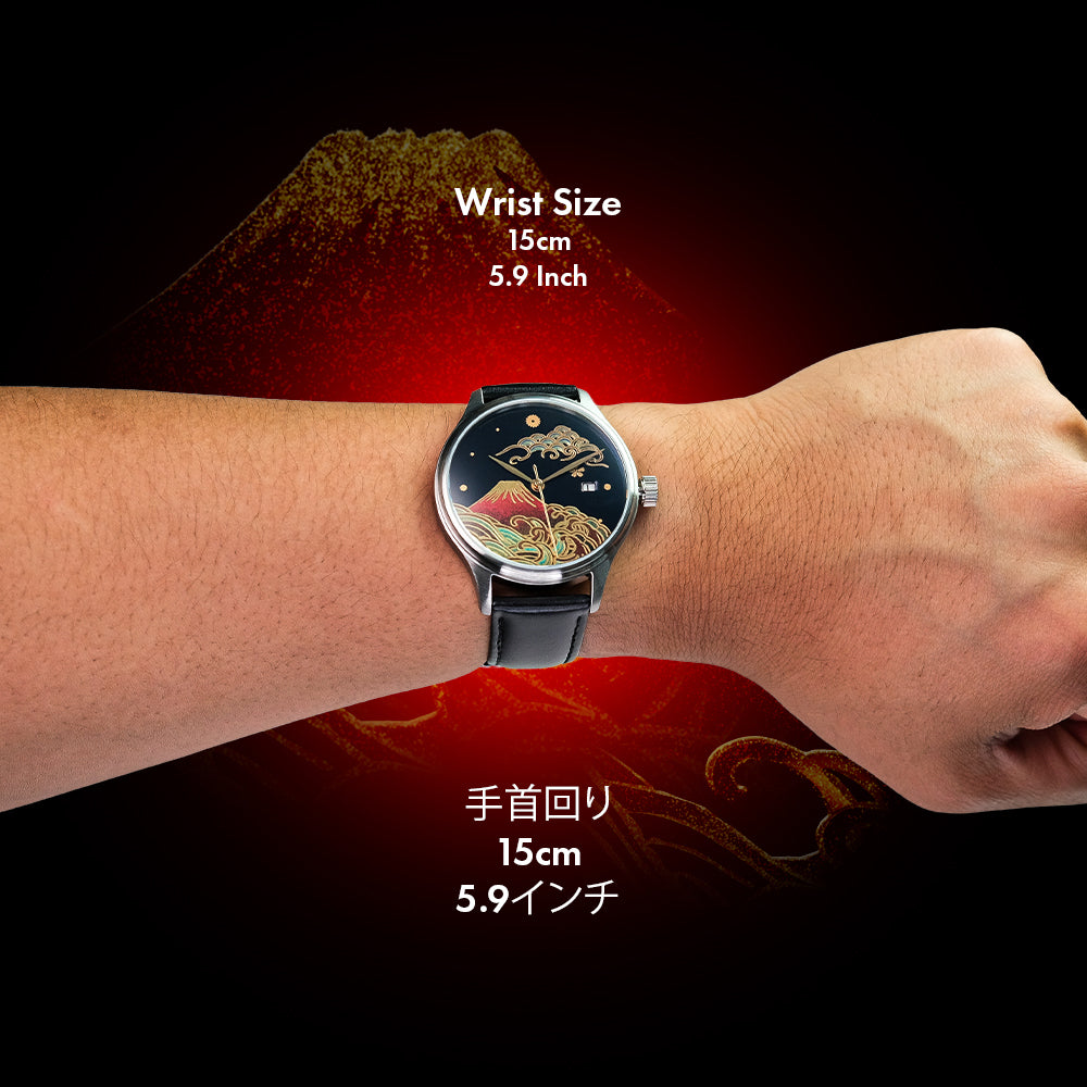 Wancher Dream Watch Fuji automatic urushi Maki-e watch designed as a collectible Mount Fuji watch Japan masterpiece