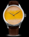 Luxury Urushi Watch Chawan-Iro Kabocha Urushi Dial handcrafted with traditional Japanese Urushi lacquer by Wancher Watch Master Yoko Hirota