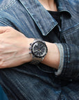 Chronograph - Wancher Watch Wancher Watch Wancher Watch Chronograph {{ Automatic Watch {{ Watch }} }} {{ Japan }} Wancher Watch Chronograph - Stylish and Functional Timepiece with Seagull ST1901 Mechanical Movement, Hand Wound Capacity Metal Casing, Water Resistance, Contrasting Dials, Tachymeter, and Arabic Styled Fonts