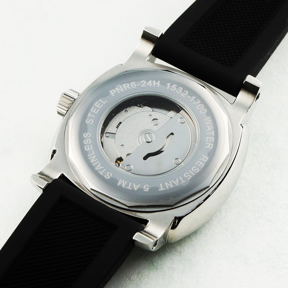 Astronaut - Wancher Watch Wancher Watch Wancher Watch Astronaut {{ Automatic Watch {{ Watch }} }} {{ Japan }}Wancher Watch Astronaut with 24-hour Ivory or Green dial, Seagull ST1612 Mechanical movement, and urethane belt - the perfect blend of style and function.