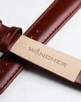 Calfskin Leather Strap - Wancher Watch Wancher Watch Wancher Watch Calfskin Leather Strap {{ Automatic Watch {{ Watch }} }} {{ Japan }}Wancher 20mm Calfskin Leather Strap with Silver Clasp and Quick-release pins Closure - premium quality leather strap for watches.