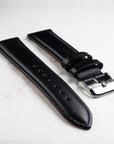 Calfskin Leather Strap - Wancher Watch Wancher Watch Black Wancher Watch Calfskin Leather Strap {{ Automatic Watch {{ Watch }} }} {{ Japan }}Wancher 20mm Calfskin Leather Strap with Silver Clasp and Quick-release pins Closure - premium quality leather strap for watches.