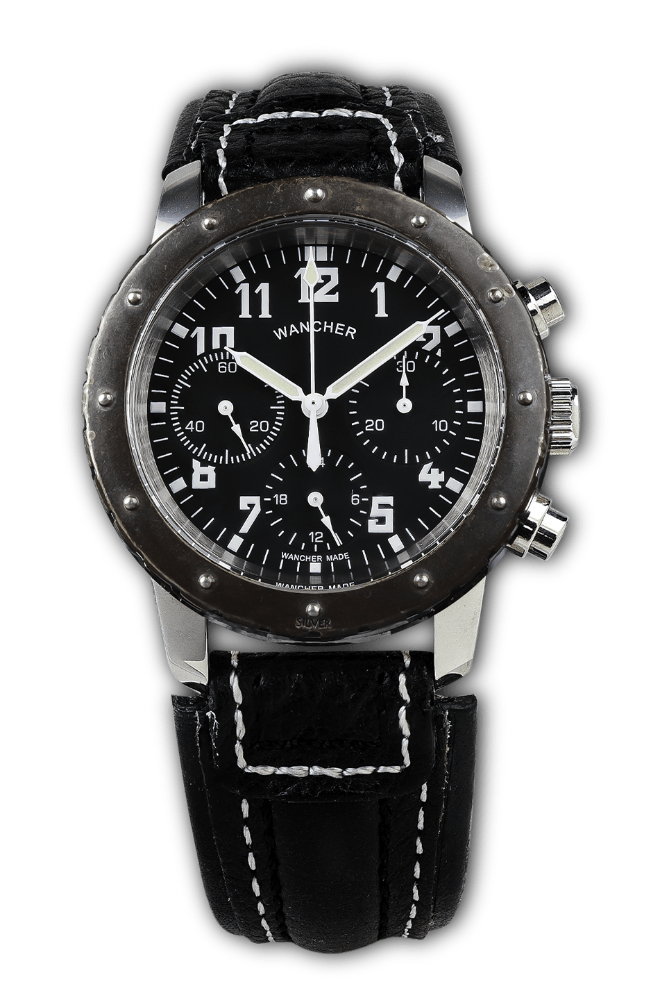 Aero Nacht - Gun Metal Sterling Silver Edition - Wancher Watch 