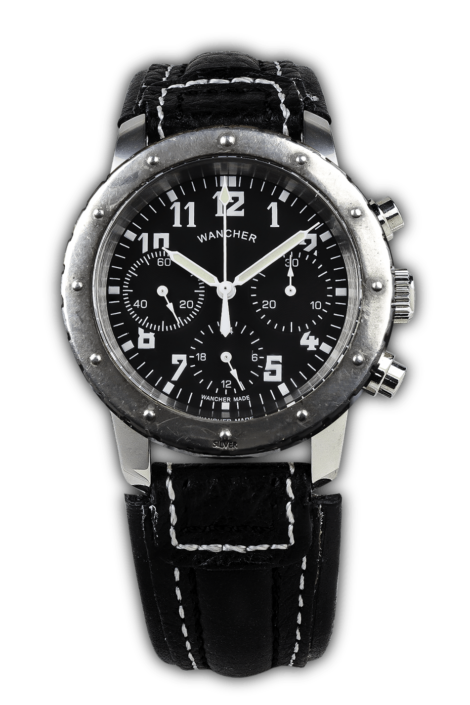 Aero Nacht - Gun Metal Sterling Silver Edition - Wancher Watch 