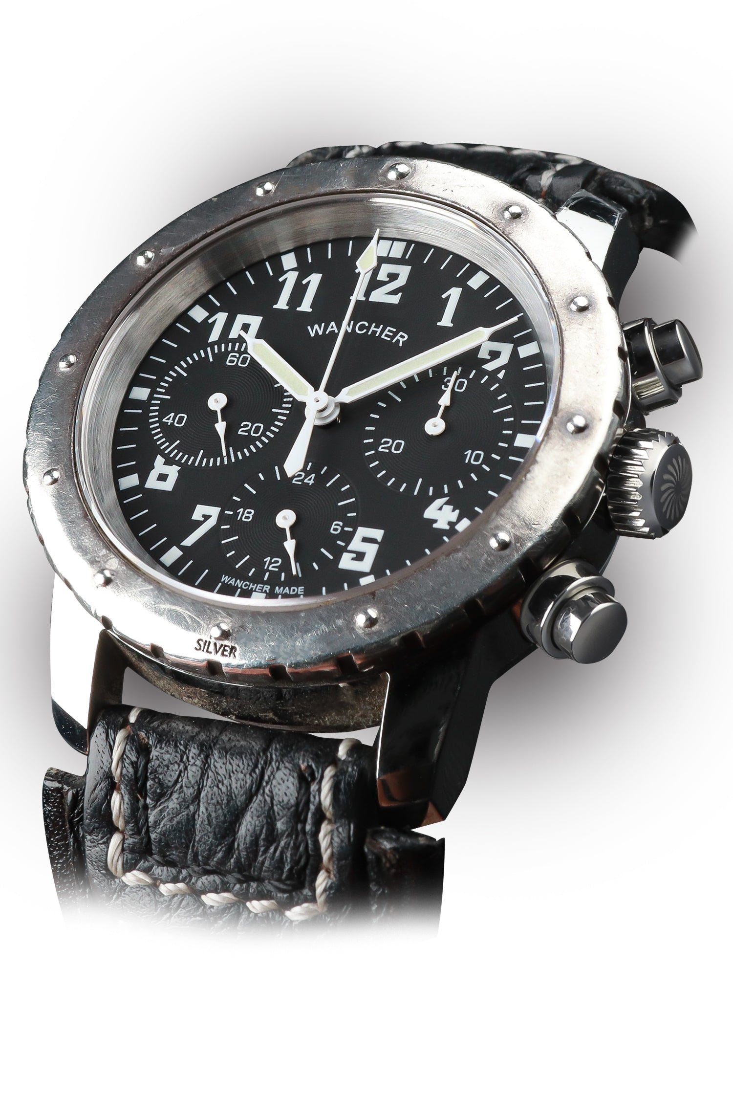 Aero Nacht - Gun Metal Sterling Silver Edition - Wancher Watch